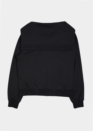 sailor collar frill zip hoodie