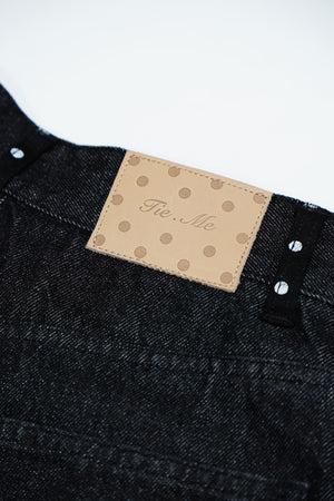 secret dot longline denim