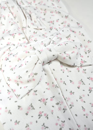 flower waffle ribbonful lounge pants
