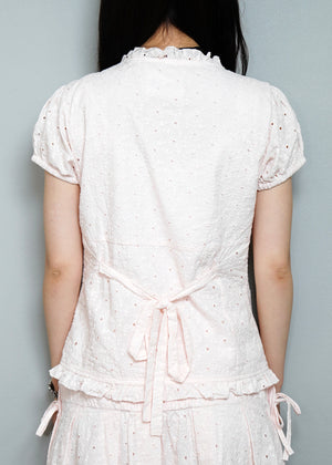 button up floral blouse