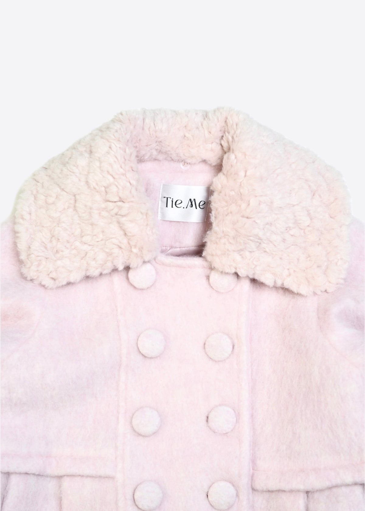grace fur collar wool long coat