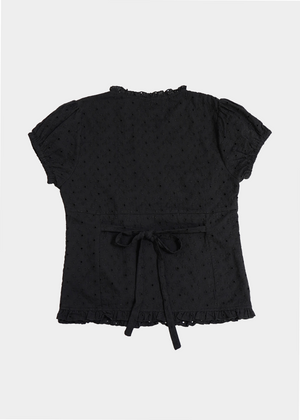 button up flora blouse