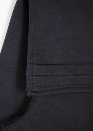 sailor collar frill zip hoodie