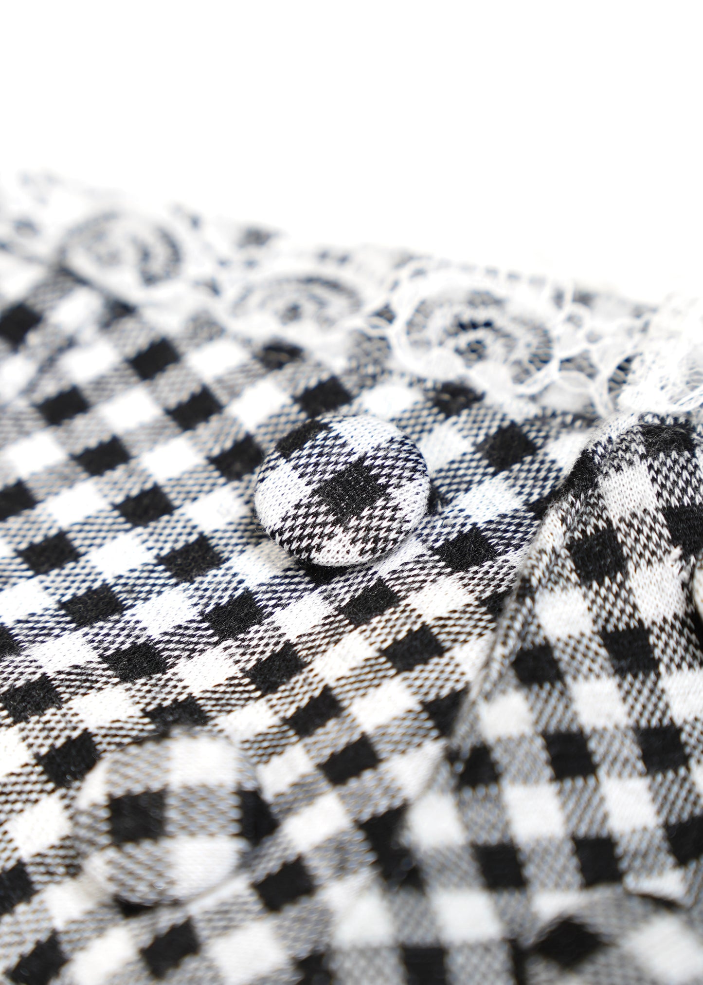vintage lace gingham pants