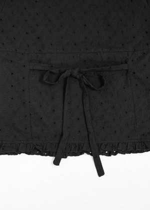 button up flora blouse