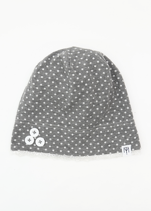 dot button beanie