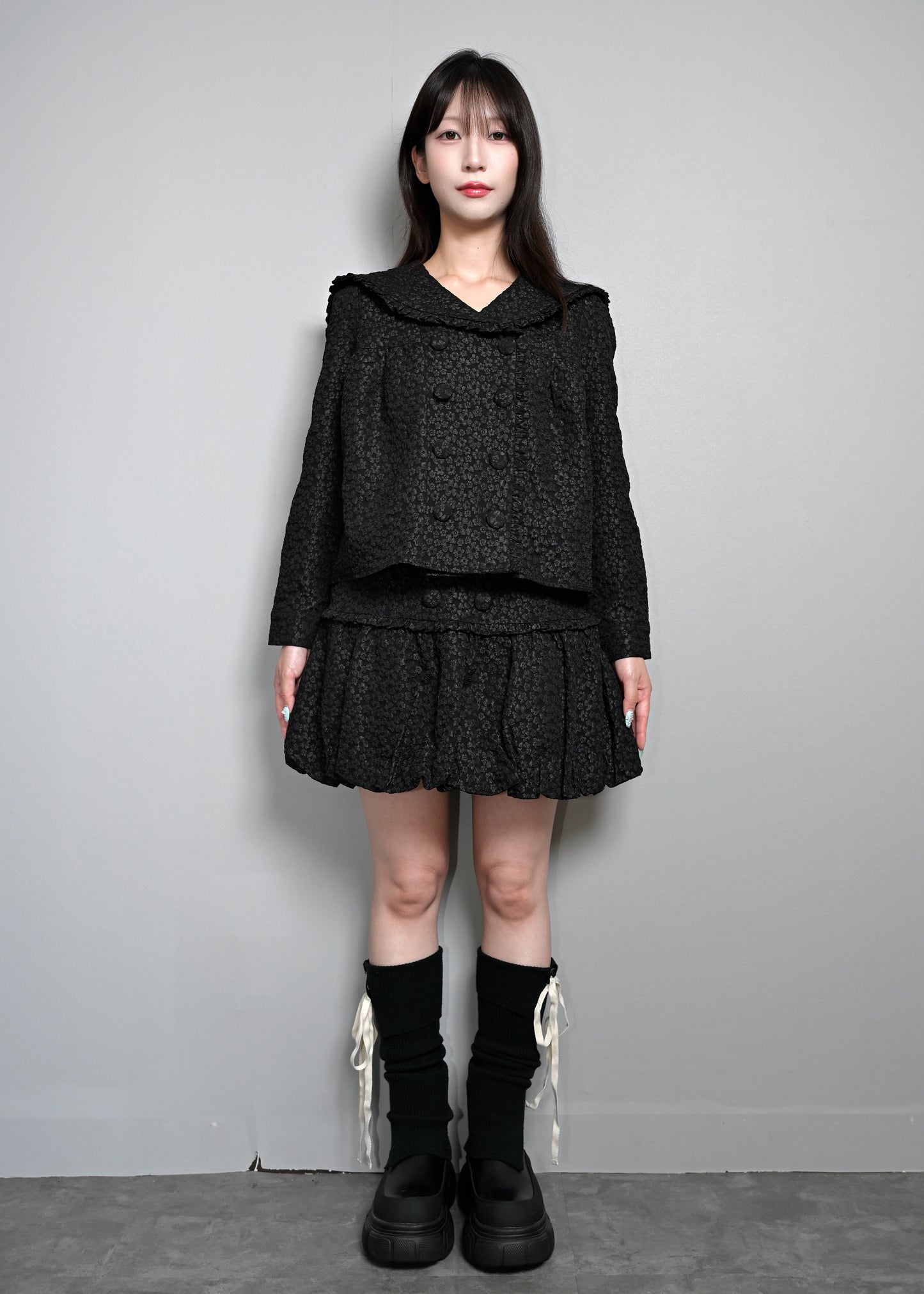 【8月下旬発送】glossy bloom sailor blouse