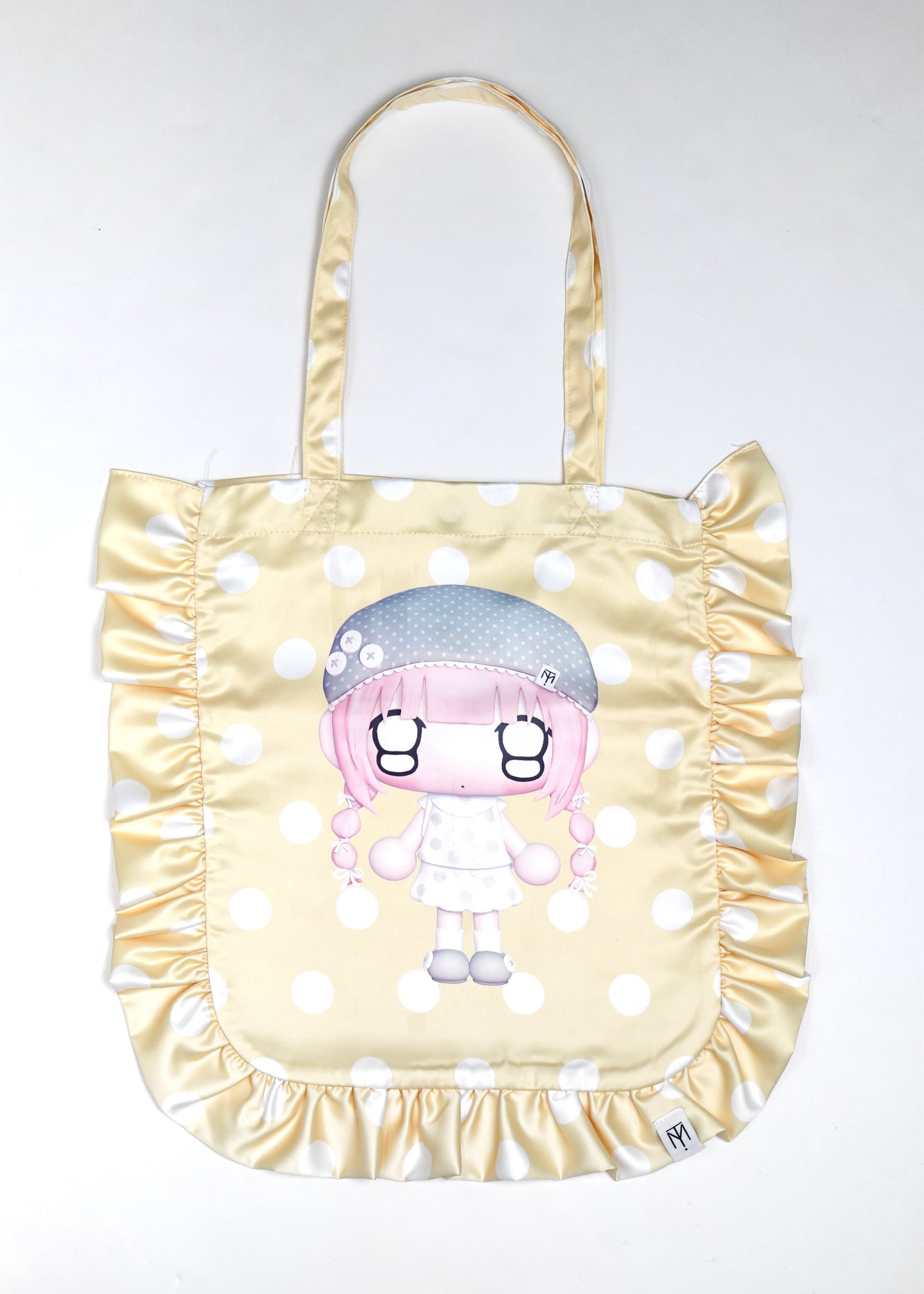 【HUHUEE】gallery girl satin frill bag
