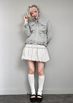 ribbonful zip hoodie
