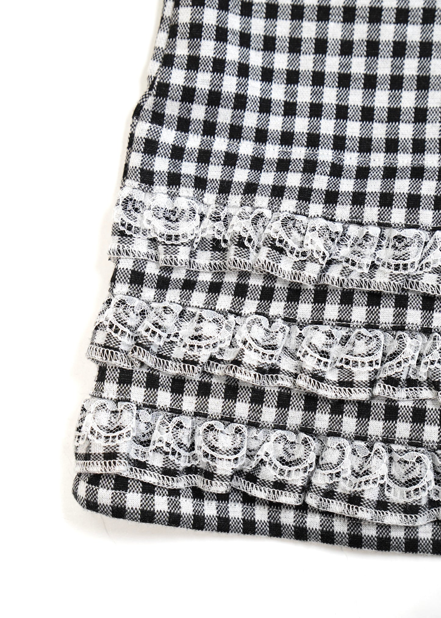 vintage lace gingham pants
