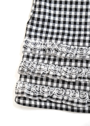 vintage lace gingham pants