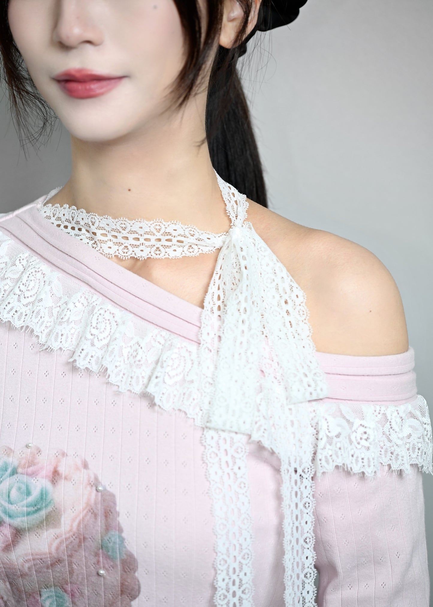 【8月下旬発送】「You need my love.」Lace-up Tee