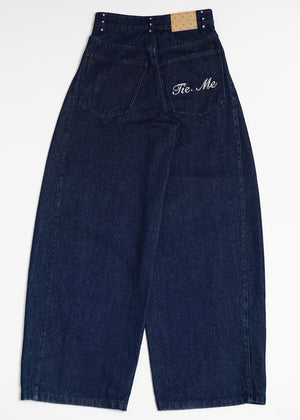 secret dot longline denim