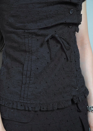 button up floral blouse