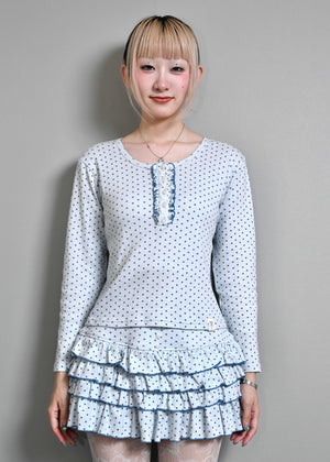 【8月下旬発送】lucky button star long-Tee