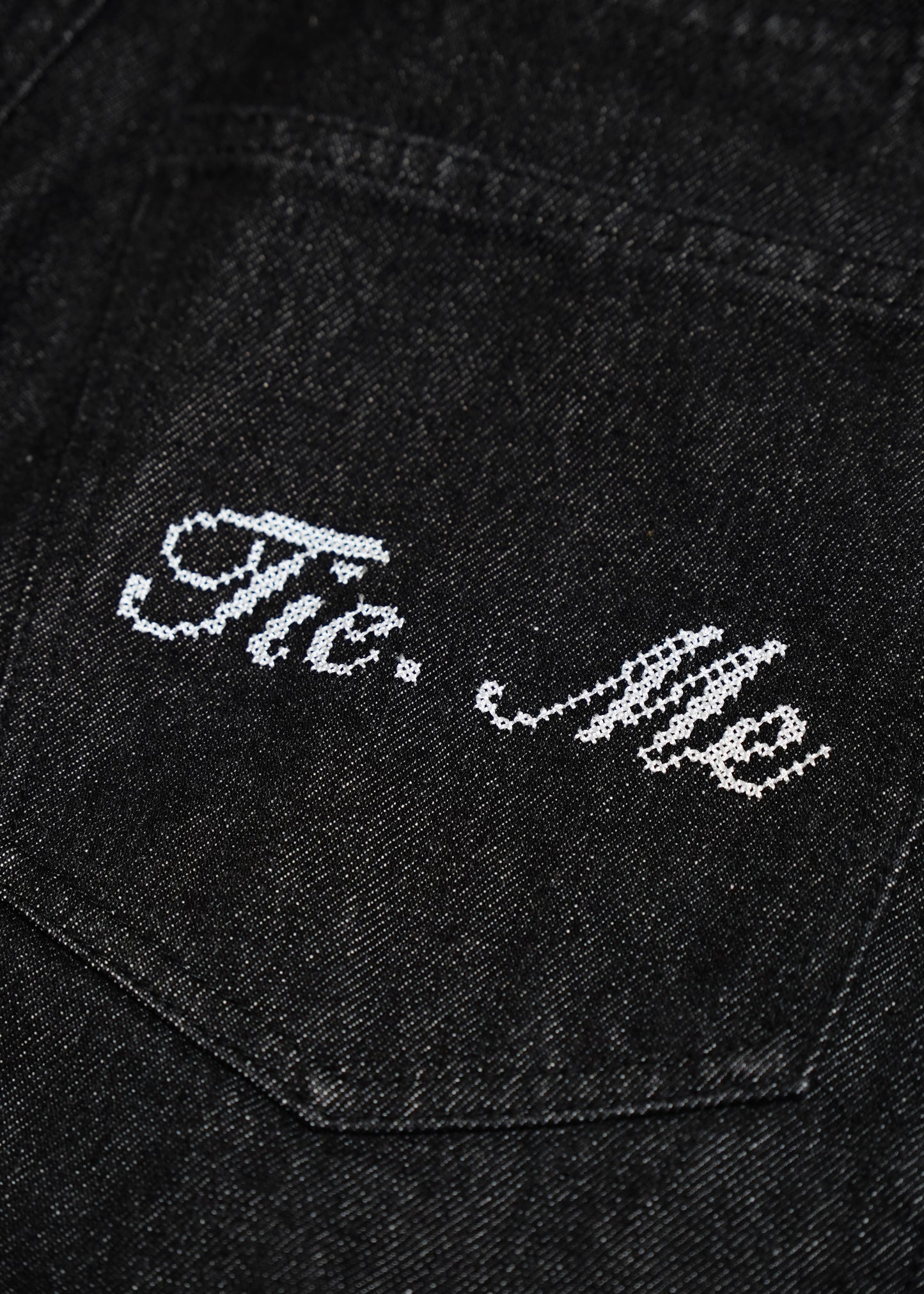 secret dot longline denim