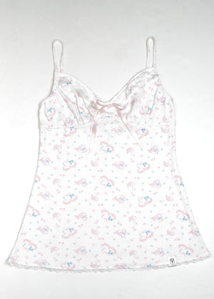 「swan's dream」lace cami dress