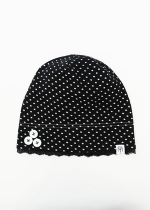 dot button beanie