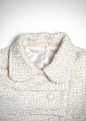 button up tweed jacket