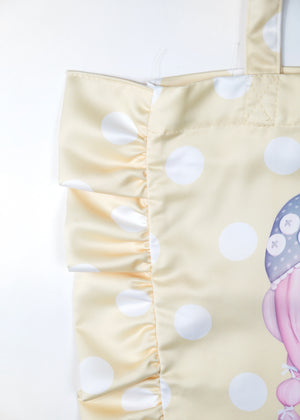 【HUHUEE】gallery girl satin frill bag