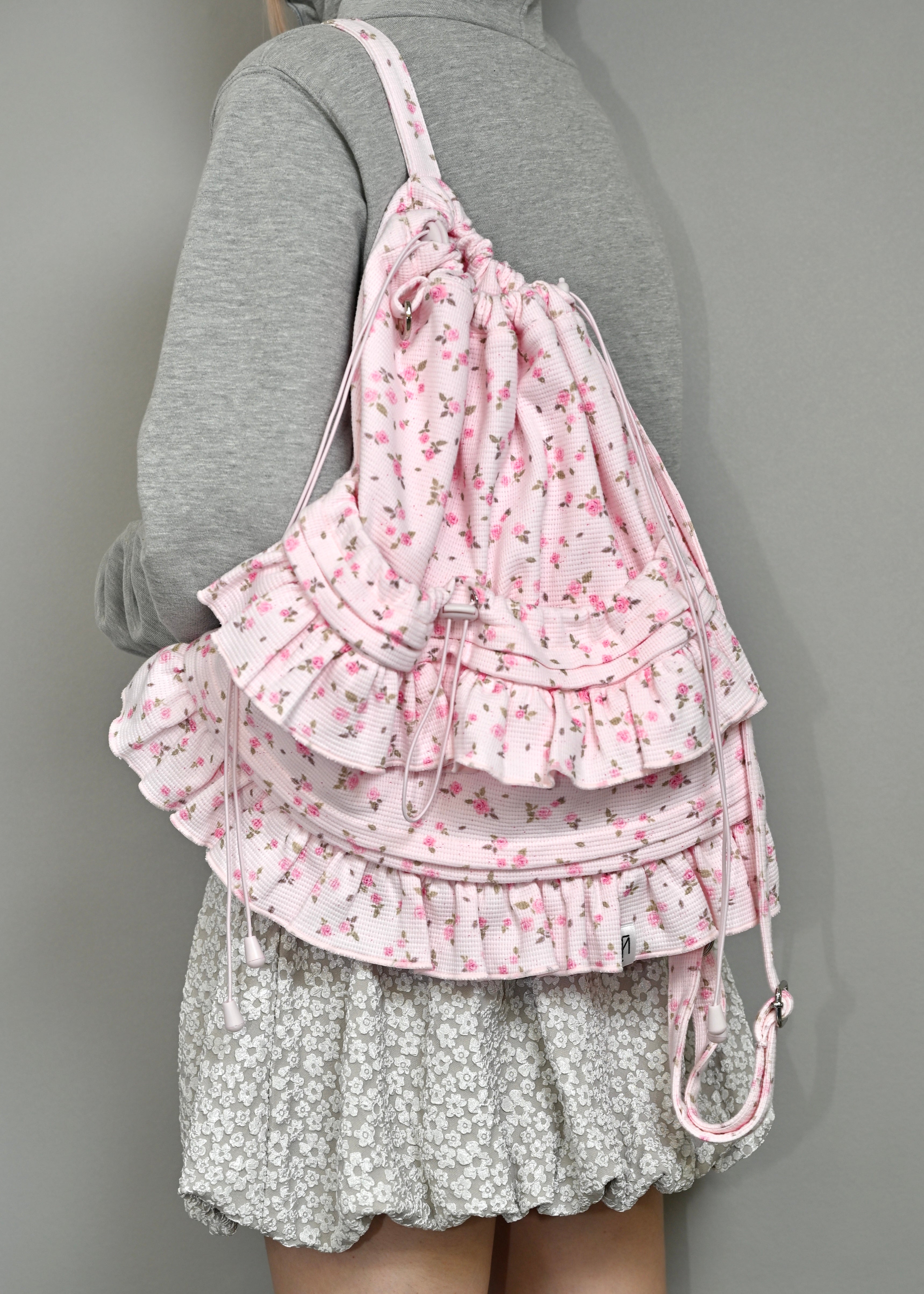 tie.me flower waffle フリルナップザック flower waffle frill knapsack – Tie.Me