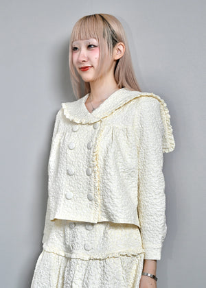 【8月下旬発送】glossy bloom sailor blouse