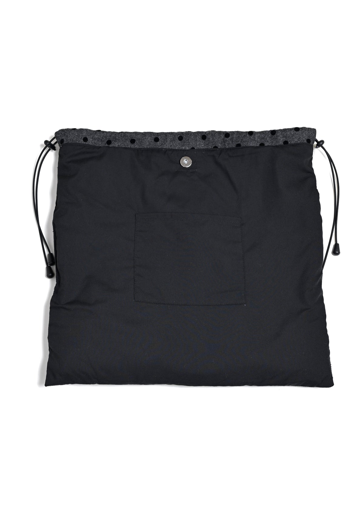 velvet dot woolly frill knapsack