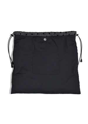 velvet dot woolly frill knapsack