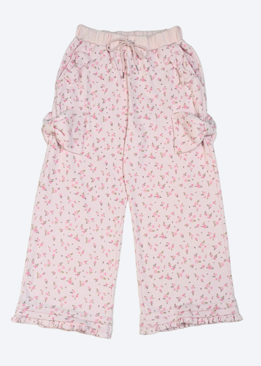flower waffle ribbonful lounge pants
