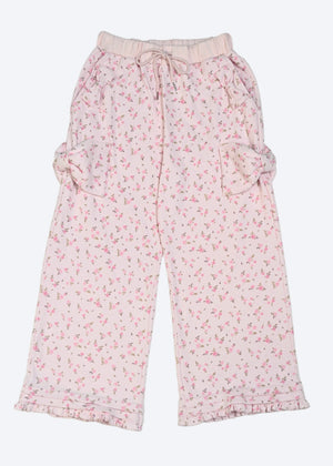 flower waffle ribbonful lounge pants