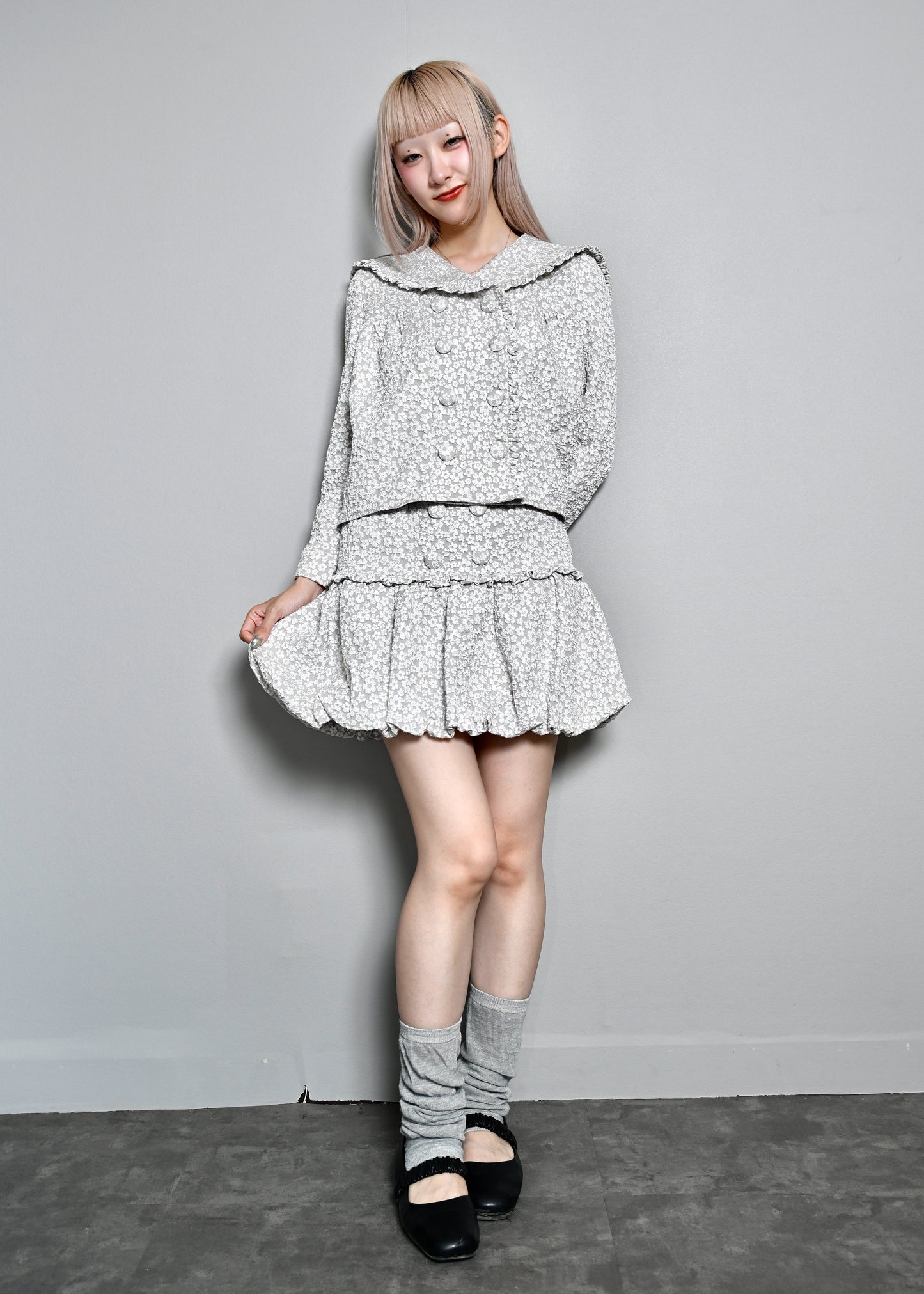 【8月下旬発送】glossy bloom sailor blouse