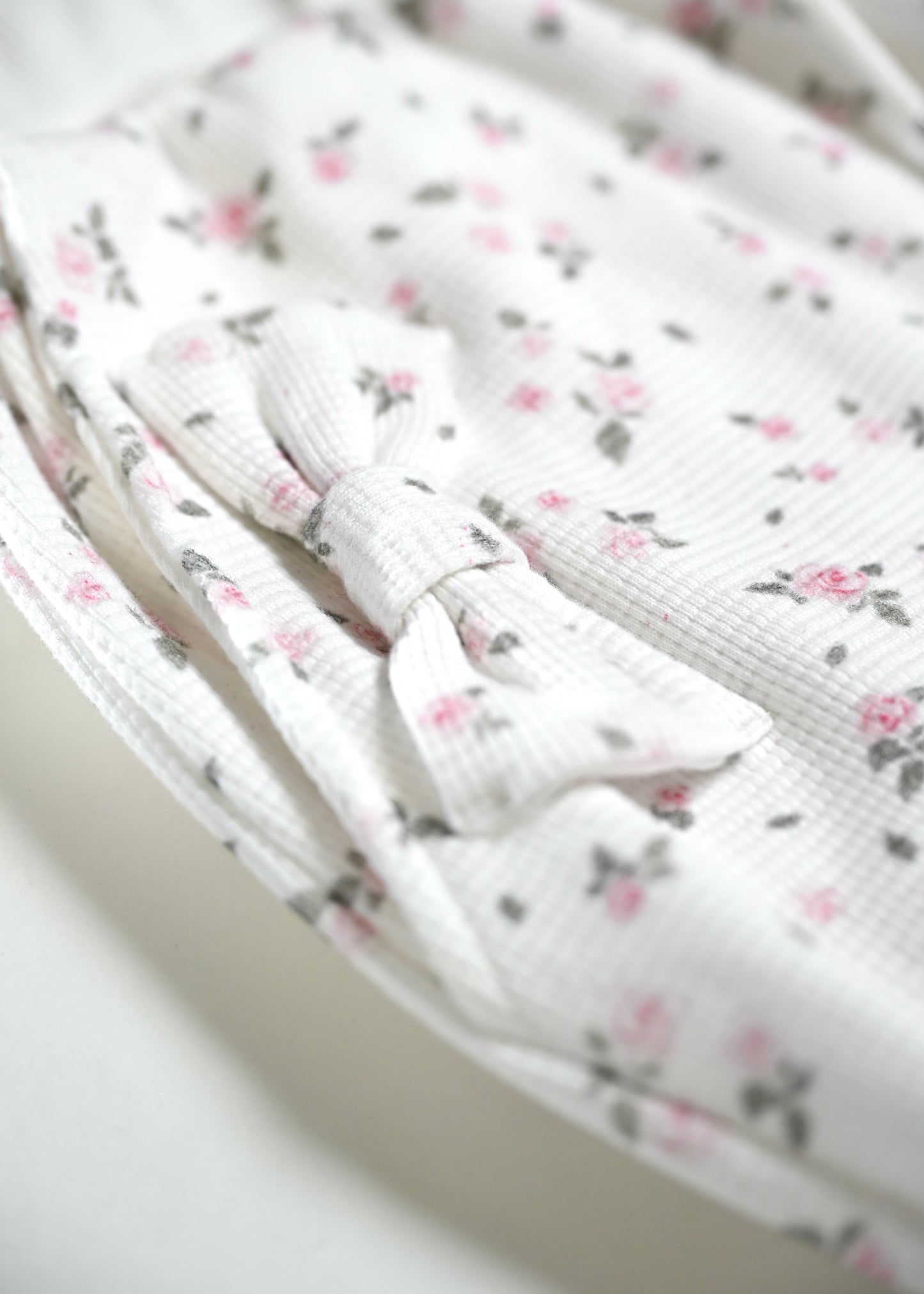flower waffle ribbonful lounge pants