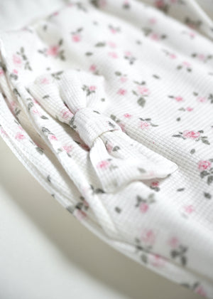 flower waffle ribbonful lounge pants
