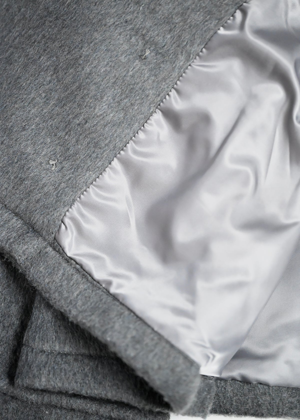 grace fur collar wool long coat