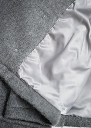 grace fur collar wool long coat