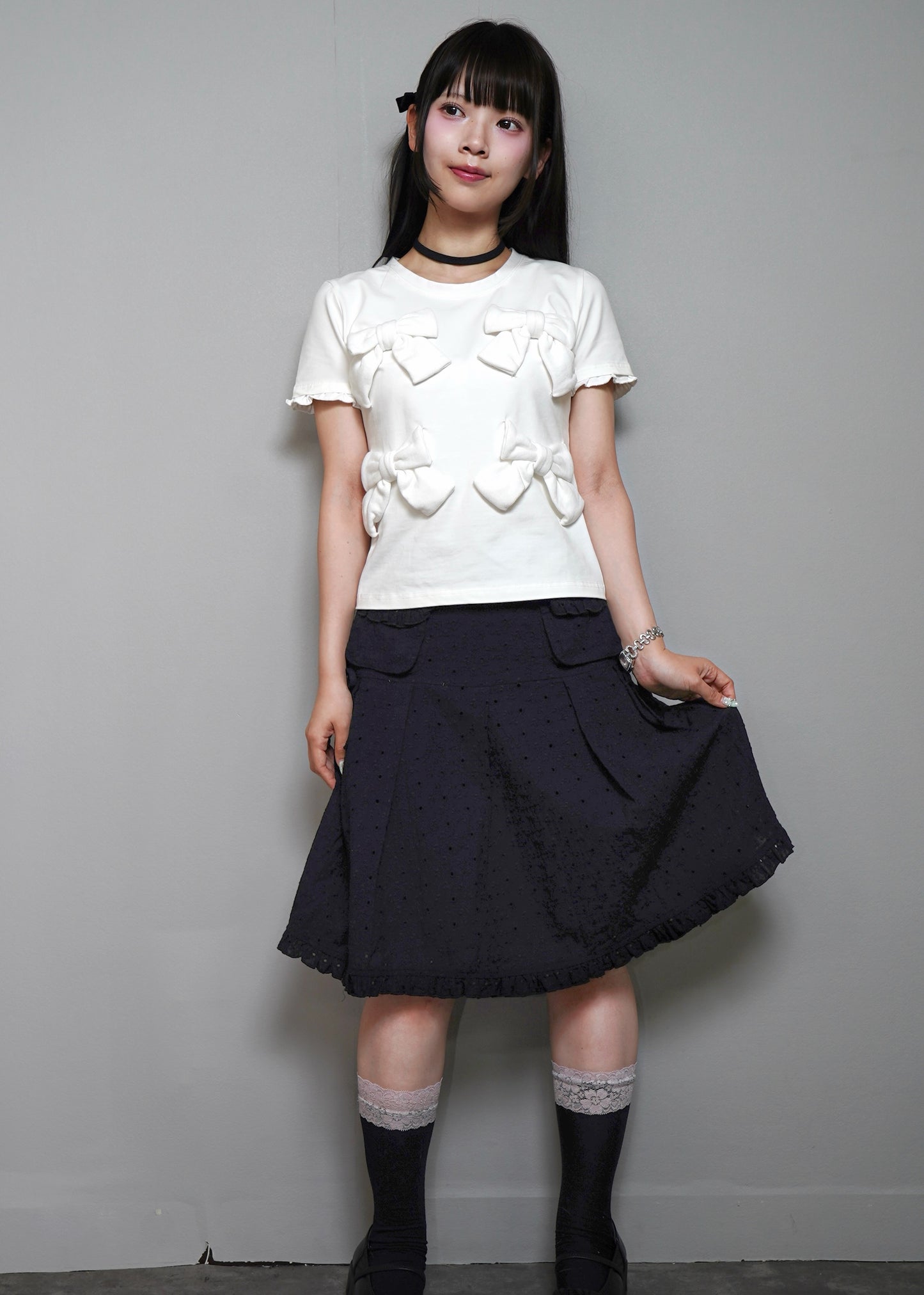 pleated cargo floral skirt