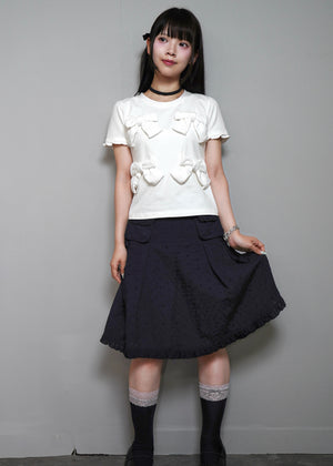 pleated cargo floral skirt