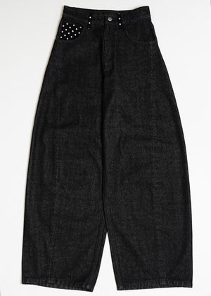 secret dot longline denim