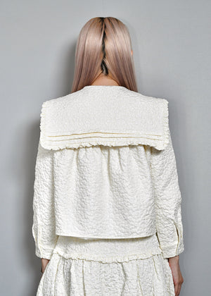 【8月下旬発送】glossy bloom sailor blouse