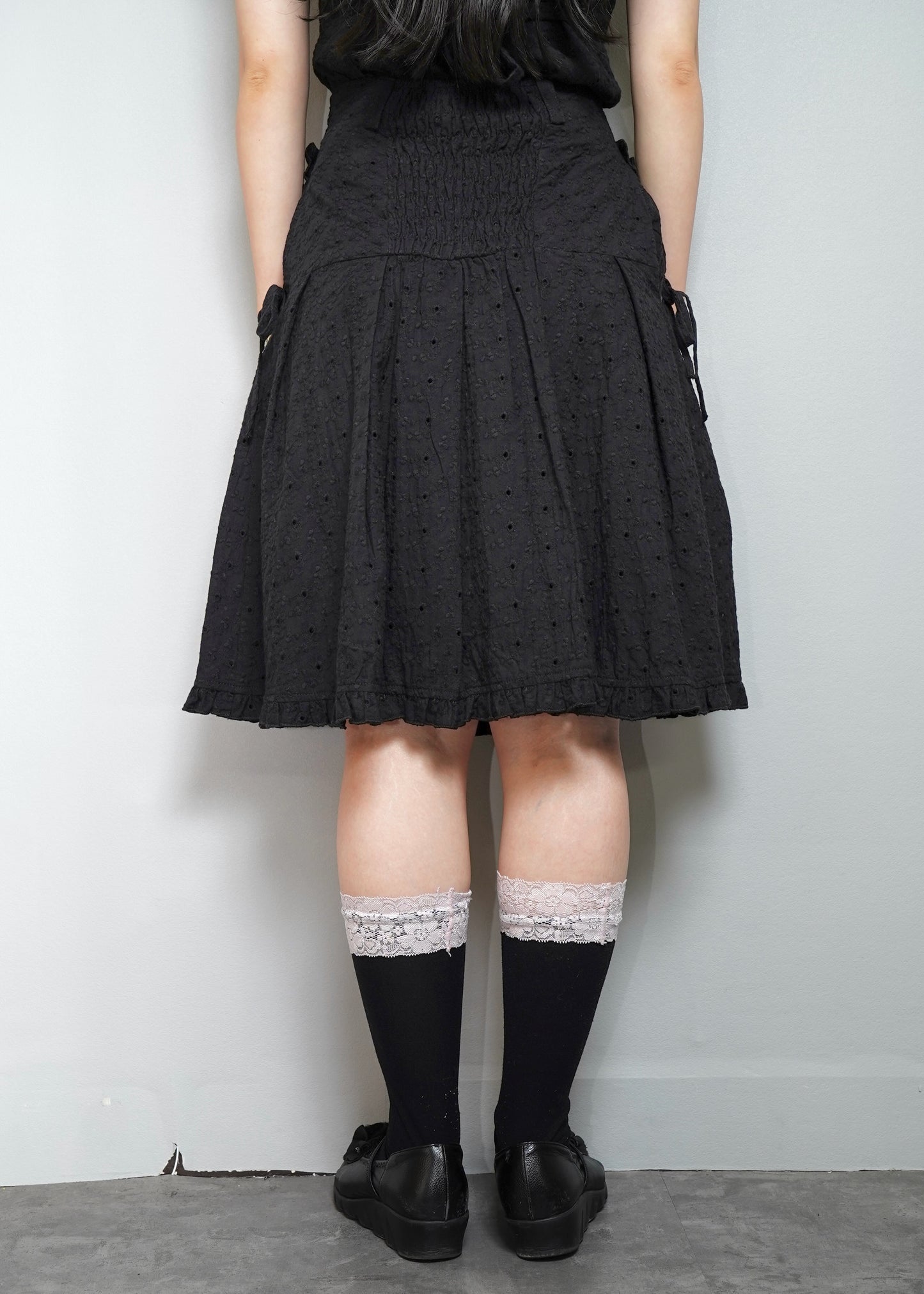 pleated cargo floral skirt