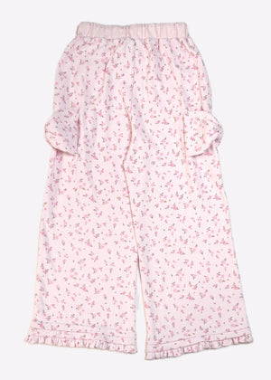 flower waffle ribbonful lounge pants