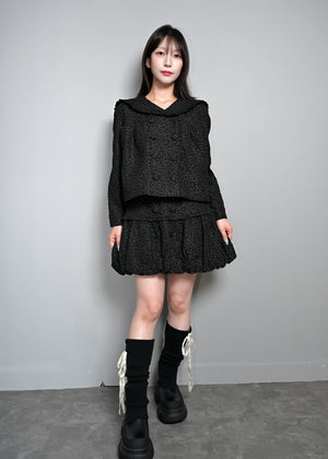 【8月下旬発送】glossy bloom balloon skirt