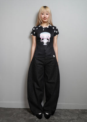 【HUHUEE】gallery girl Tee-slim