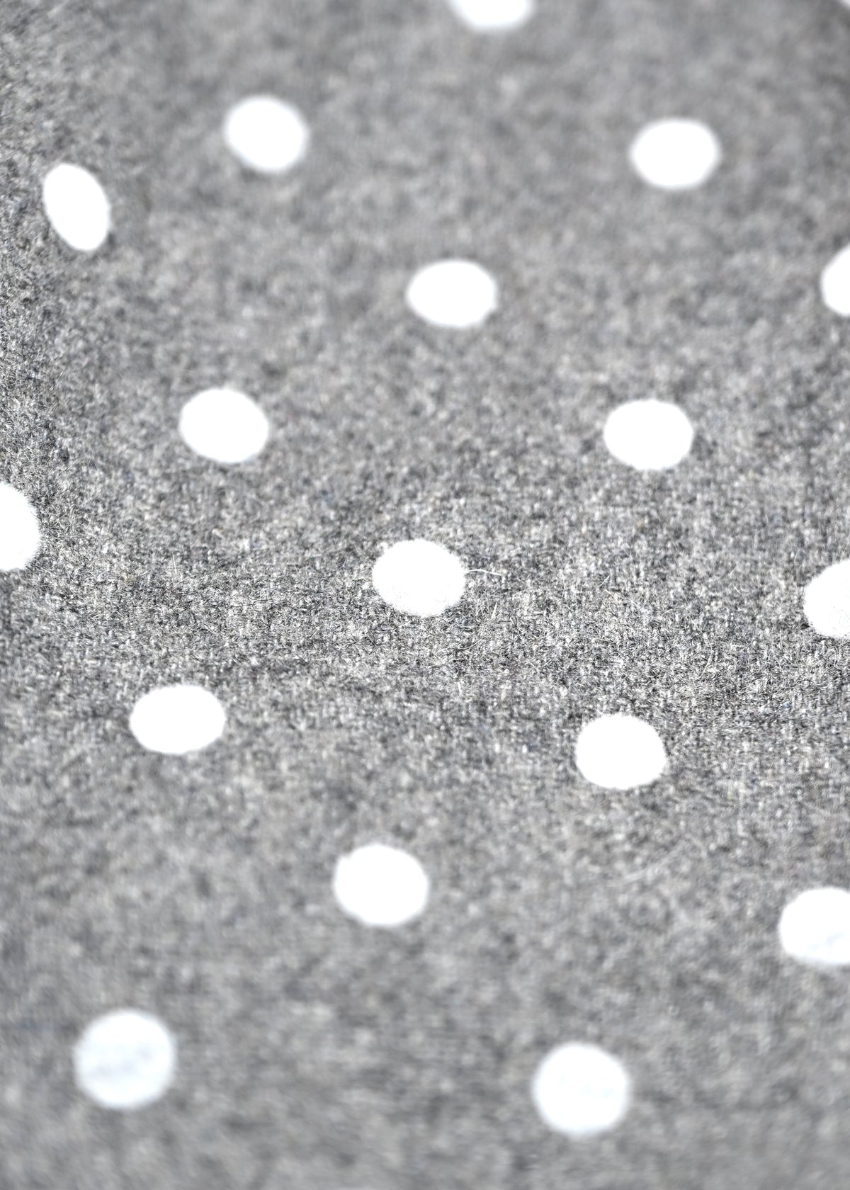 button frill wool dot skirt