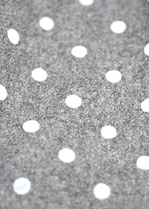 button frill wool dot skirt
