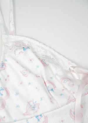 「swan's dream」lace cami dress