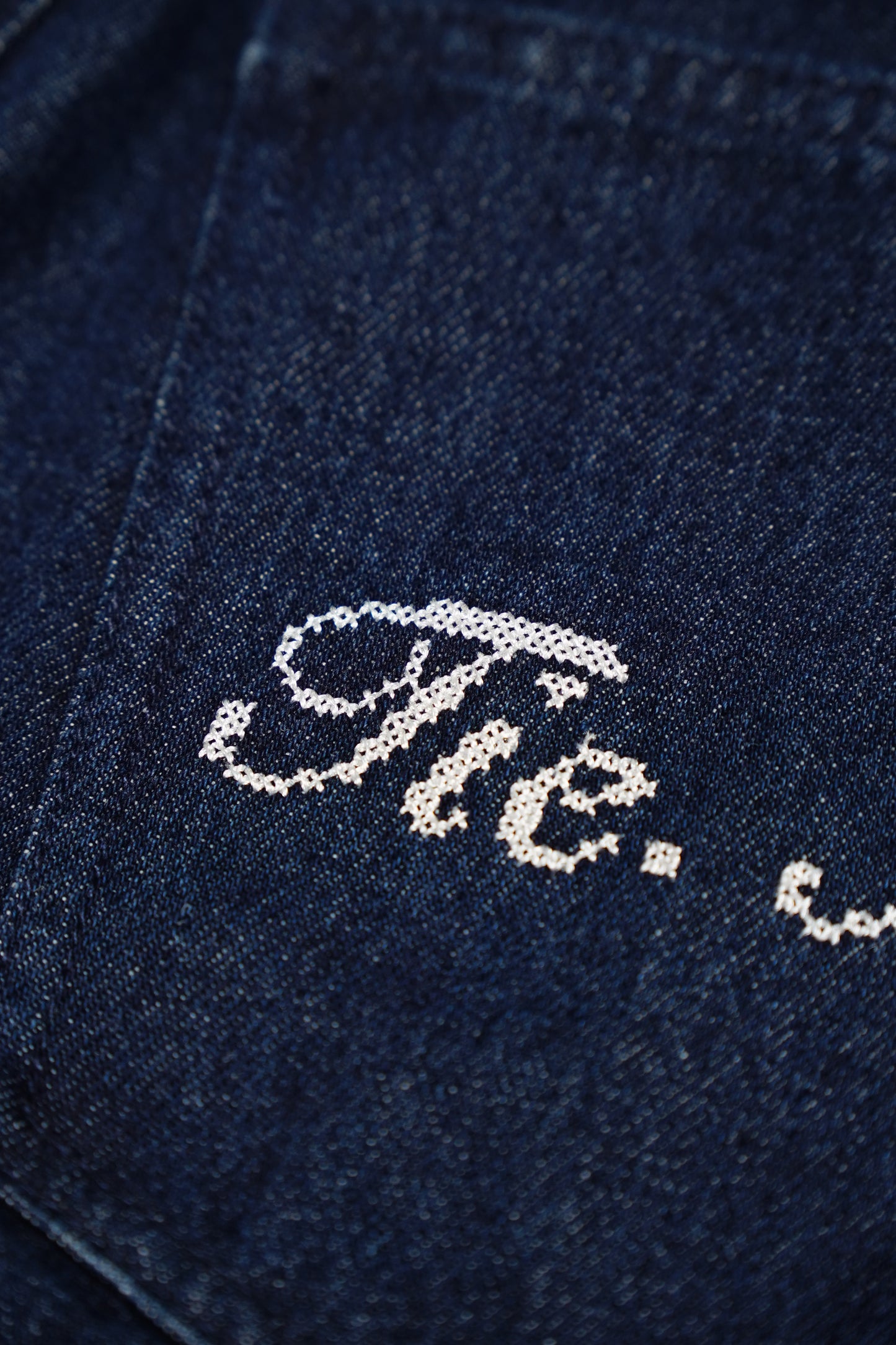 secret dot longline denim