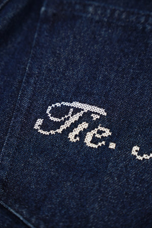 secret dot longline denim