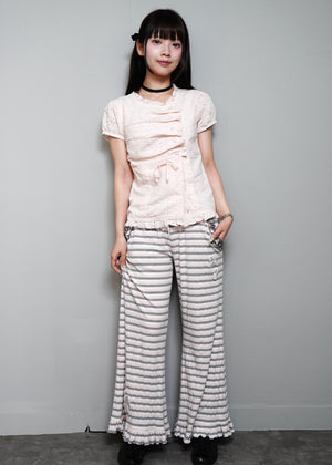 button up floral blouse