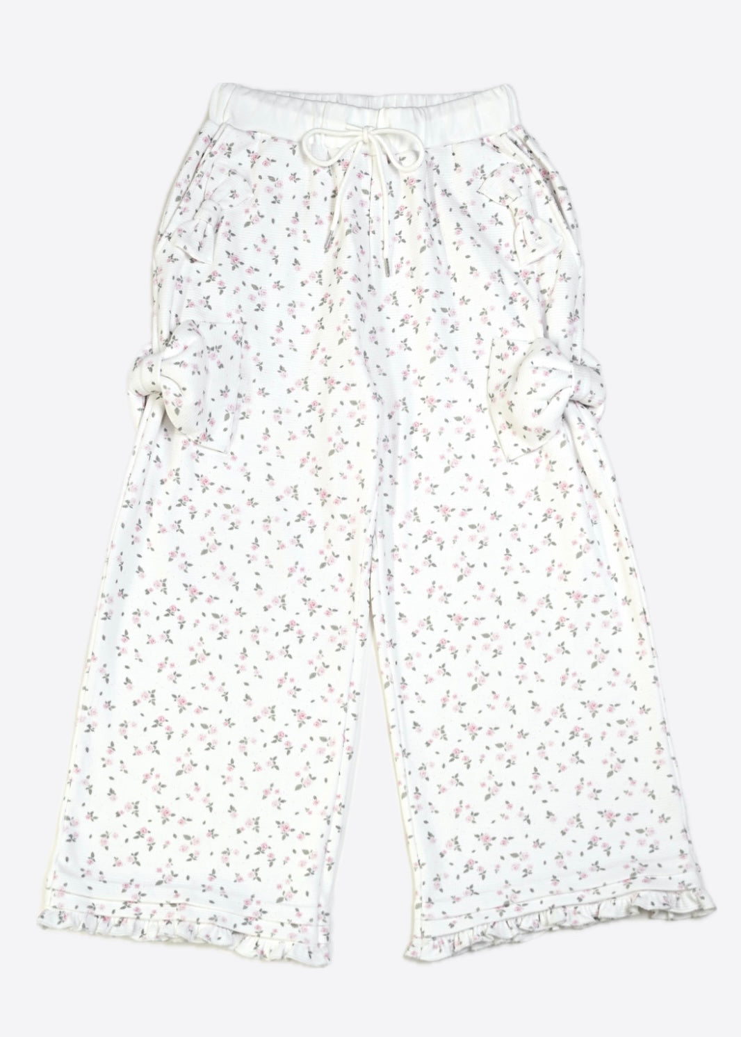 flower waffle ribbonful lounge pants